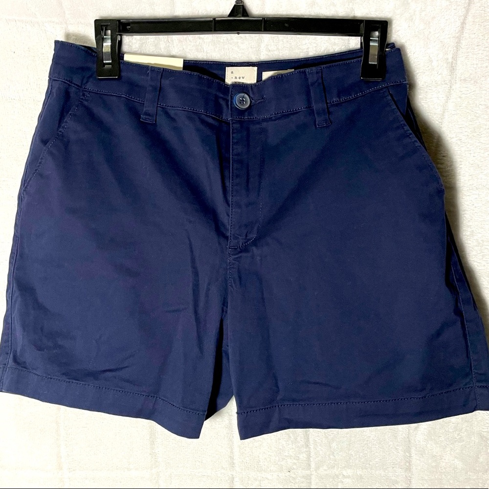 New Day women’s navy chino shorts sz 6 new